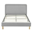 thumbnail image 2 of Modern Sleep Solstice Upholstered Bed, King, Light Grey, 2 of 11