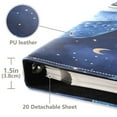 thumbnail image 4 of Photo Album Leather Photo Album 11.8x11.2x1.5 Inch Bookshelf Photo Album Photo Album Photo Store Scrapbook Photo Album Dark Blue Owl, 4 of 9