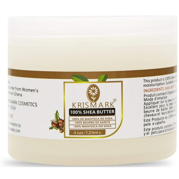 KRISMARK 100% Shea Butter for Brittle Hair and Dry Skin