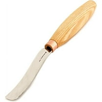 BeaverCraft Wood Spoon Carving Gouge Compact Chisel K6L/15 Wood Carving Tools Bowl Carving Carbon Steel Blade Wood Handle Radial Gouge Knife Hard and Soft Woods Compact Bent Gouge
