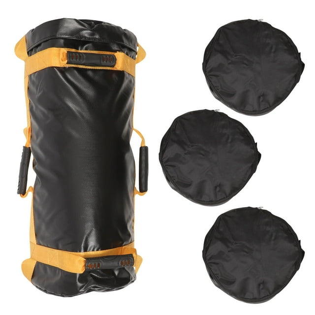 WASHWEPE Bolsa Para Entrenamiento De Fuerza En Material PVC Negro Con Personalizable Para Gimnasio En Casa