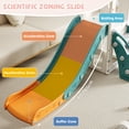 thumbnail image 5 of Toddler Slide, Kids Indoor Playset with Basketball Hoop and Telescope, 5 of 7