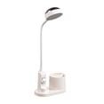 thumbnail image 1 of Blanco, lámpara de escritorio para niños, lámpara de mesa de estudio con portalápices, lámpara de noche que cambia automáticamente de color, lámpara de lectura LED recargable regulable para niños, 1 of 4