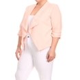 thumbnail image 2 of Women's Plus Size Casual 3/4 Sleeve Office Work Blazer Jacket, 2 of 5