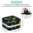 thumbnail image 5 of Snail Travel Portable Square Jewelry Box Earring Necklace Bracelet Organizer Storage Display Case Holder Stand Decorative Box Organize, 5 of 6