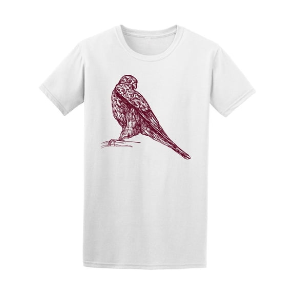 Realistic Hawk Sketch Tee Men's -Image by Shutterstock
