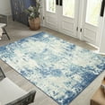 thumbnail image 3 of Maples Rugs Horizon Modern Abstract Arctic Blue Non Slip Indoor Area Rug, 5' x 7', 3 of 6