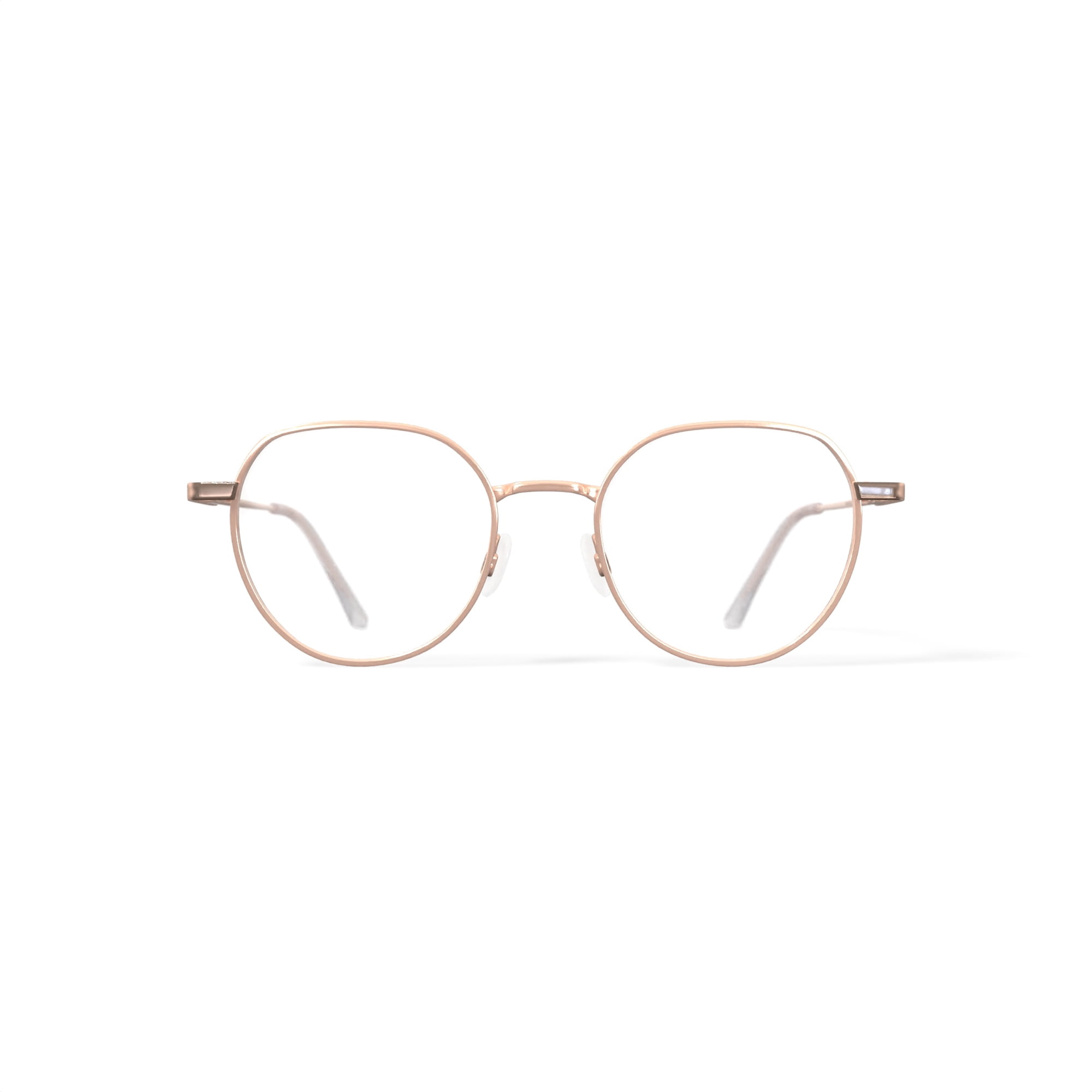 Walmart Women's MV026 Marissa Round Prescription Eyeglasses with Case, Gold