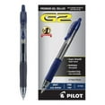 thumbnail image 2 of Pilot G2 Premium Gel Pen, Retractable, Fine 0.7 mm, Navy Blue Ink, Smoke/Blue Barrel, Dozen, Each, 2 of 3