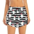 thumbnail image 4 of Lsque Cute Chicken Printed Women's Running Shorts with Liner Pockets,Elastic Quick Dry Workout Athletic Gym Yoga Shorts,Womens High Waist Shorts-Small, 4 of 9