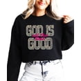 thumbnail image 3 of Camo God Is Good All The Time Sweatshirt for Women - Christian Faith Pullover Black Sweatshirt Adult X-Large, 3 of 7