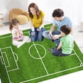 thumbnail image 6 of TaTaai 1Pcs Sports Area Rug Simulate Pitch Football Floor Mat Non-Slip Doormat Living Dining Dorm Room Bedroom Decor Carpet, 6 of 6