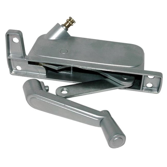 Silver Aluminum Left Awning Window Operator for Pan-American