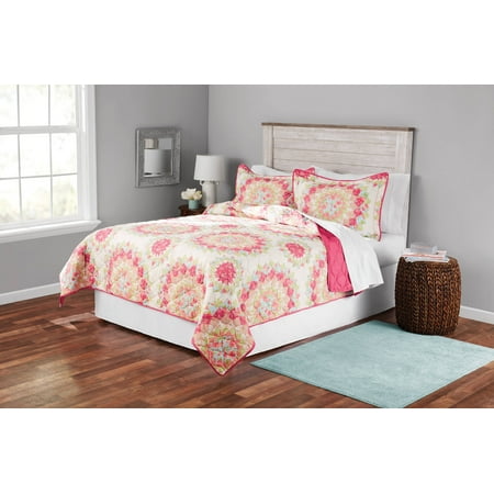 The Amish Circle Quilt - Mainstays Circle Medallion Full/Queen Quilt