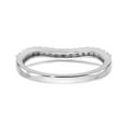 thumbnail image 5 of Solid 14K White Gold Diamond Wedding Band Ring Size 6.5 (.255 cttw.), 5 of 8