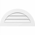 thumbnail image 2 of Ekena Millwork GVPHR38X1901SF Half Round Surface Mount PVC Gable Vent, Factory Primed White, 2 of 4
