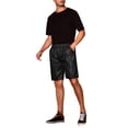 thumbnail image 2 of INSPIRE CHIC Men's Metallic Above Knee Clubwear Sparkly Sequins Shorts 28 Black, 2 of 6