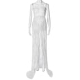 thumbnail image 4 of EYIIYE Women Photography Prop Pregnancy Off Shoulder Sleeveless Lace Maternity, 4 of 6