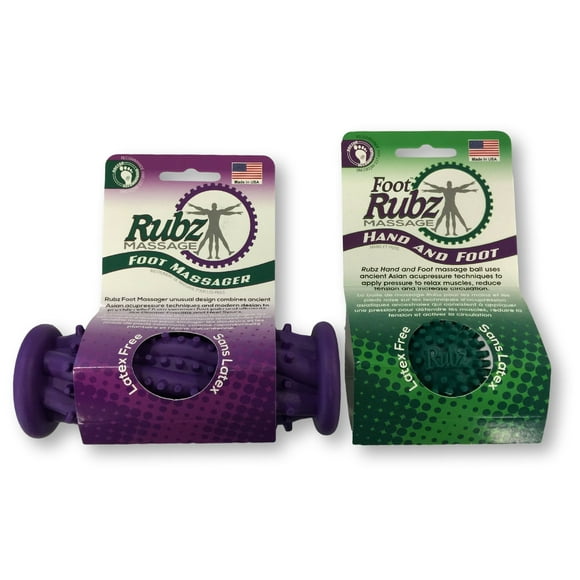 Paquete combinado de masaje de pies Due North Foot Rubz & Roller