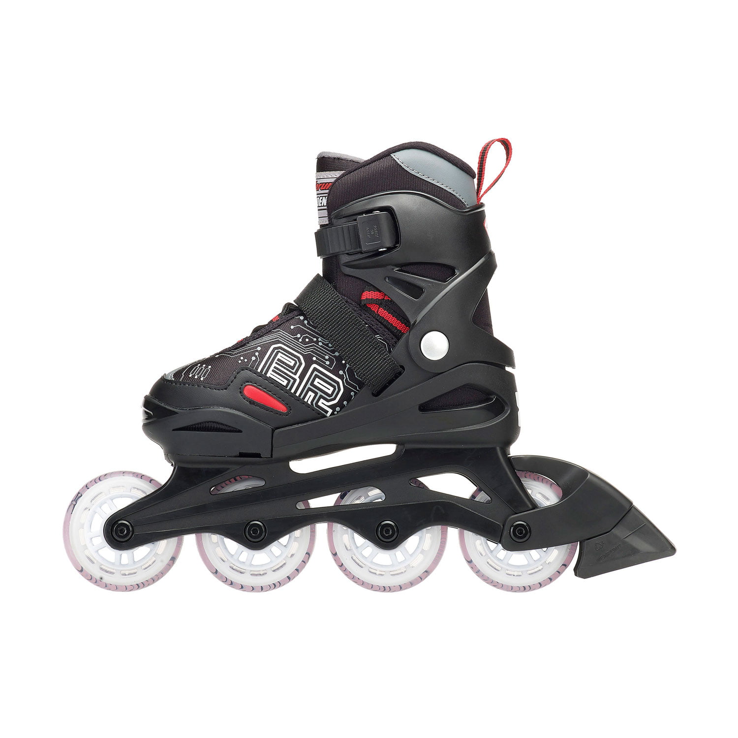 Blade/Red for sale online Rollerblade BladeRunner Phoenix Boys Adjustable Fitness Inline Skate 