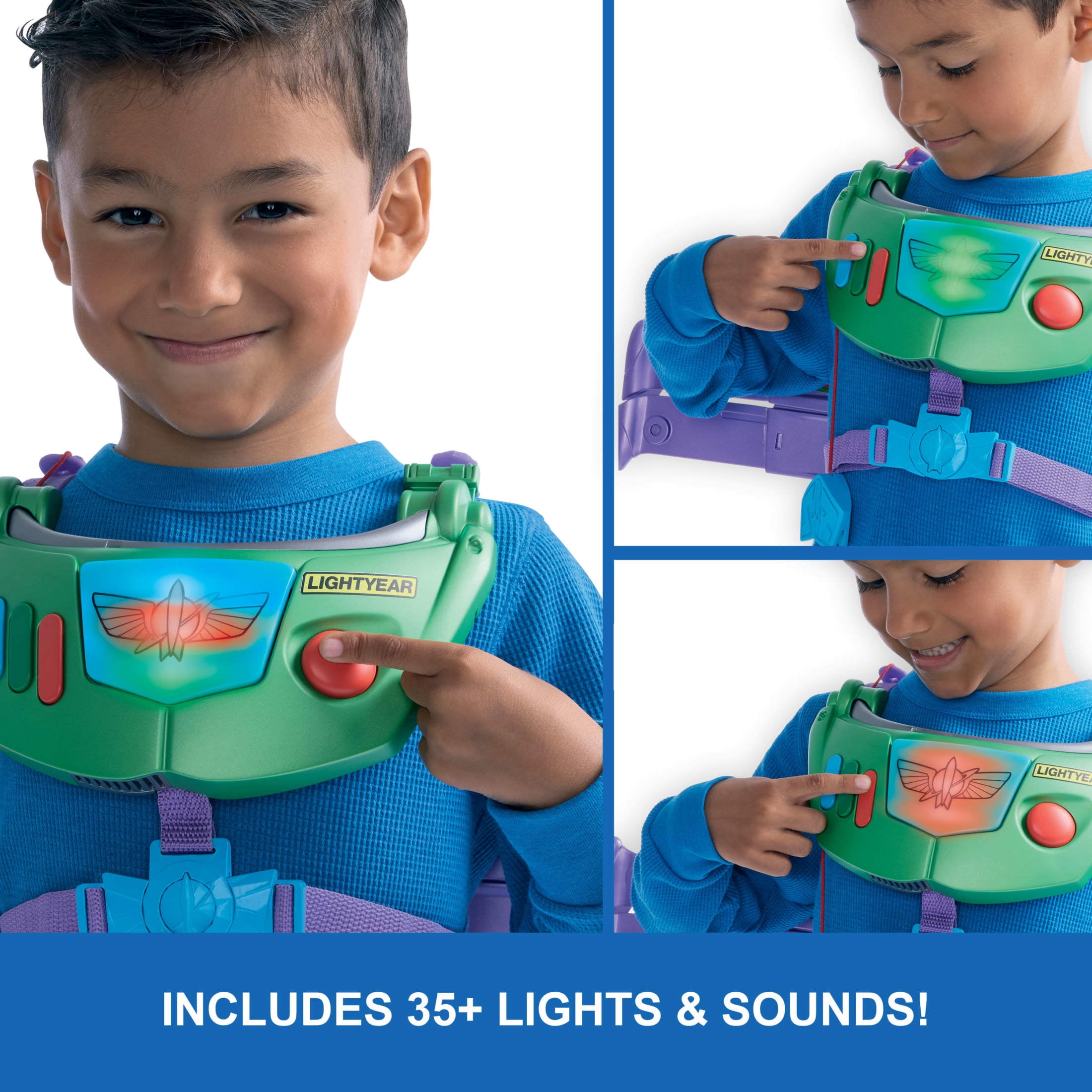 Disney and Pixar Toy Story 5 Hi-Tech Space Ranger Jetpack, Kids Role Play Gear with Lights & Sounds