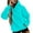 Mint Green 2, variant on UAMVSH Long Sleeve Pullover Hoodie for Women Classic Solid Color Long Sleeve Hooded Sweatshirts with Pockets Casual Drawstring Tops(X-Large,White 1)