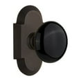 thumbnail image 5 of Nostalgic Warehouse Cotblk_Prv_234_Nk Black Porcelain Solid Brass Privacy Door Knob Set -, 5 of 7