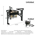 thumbnail image 2 of M altemura 6500W Portable Camping Stove, Folding Windproof Gas Burner with Electronic Ignition & 100cm Hose, Stainless Steel Backpacking Stove for Camping Hiking Outdoor Cooking, 2 of 10