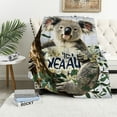 thumbnail image 4 of FCXZI Koala Durable Soft Flannel Blanket for All Seasons 3 Sizes 50*60in, 4 of 7
