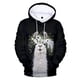 thumbnail image 4 of Sudadera con capucha con estampado 3D de alpaca para niños, de manga larga, para correr al aire libre, de gran tamaño, 4 of 5