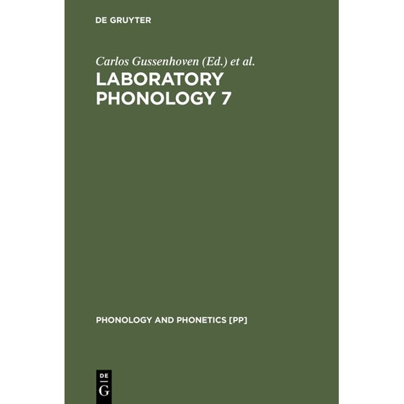 Phonology and Phonetics [Pp] Laboratory Phonology 7, Book 4, (Hardcover)