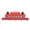 Red, variant on M Buder 4 Stud M8 Bus Bar Heavy Duty Module Power Distribution Block Busbar Box for RV Yacht Automotive Marine 48VDC 250A Red 6.69 inches / 17 cm