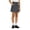 Grey, variant on Girls Elastic Waist A-Line Skort with Side Pockets, Woven Bow Drawstring Uniform Skirt for Kids Back to School Daily Casual Outdoor Wear(Khaki,5-6 Years)