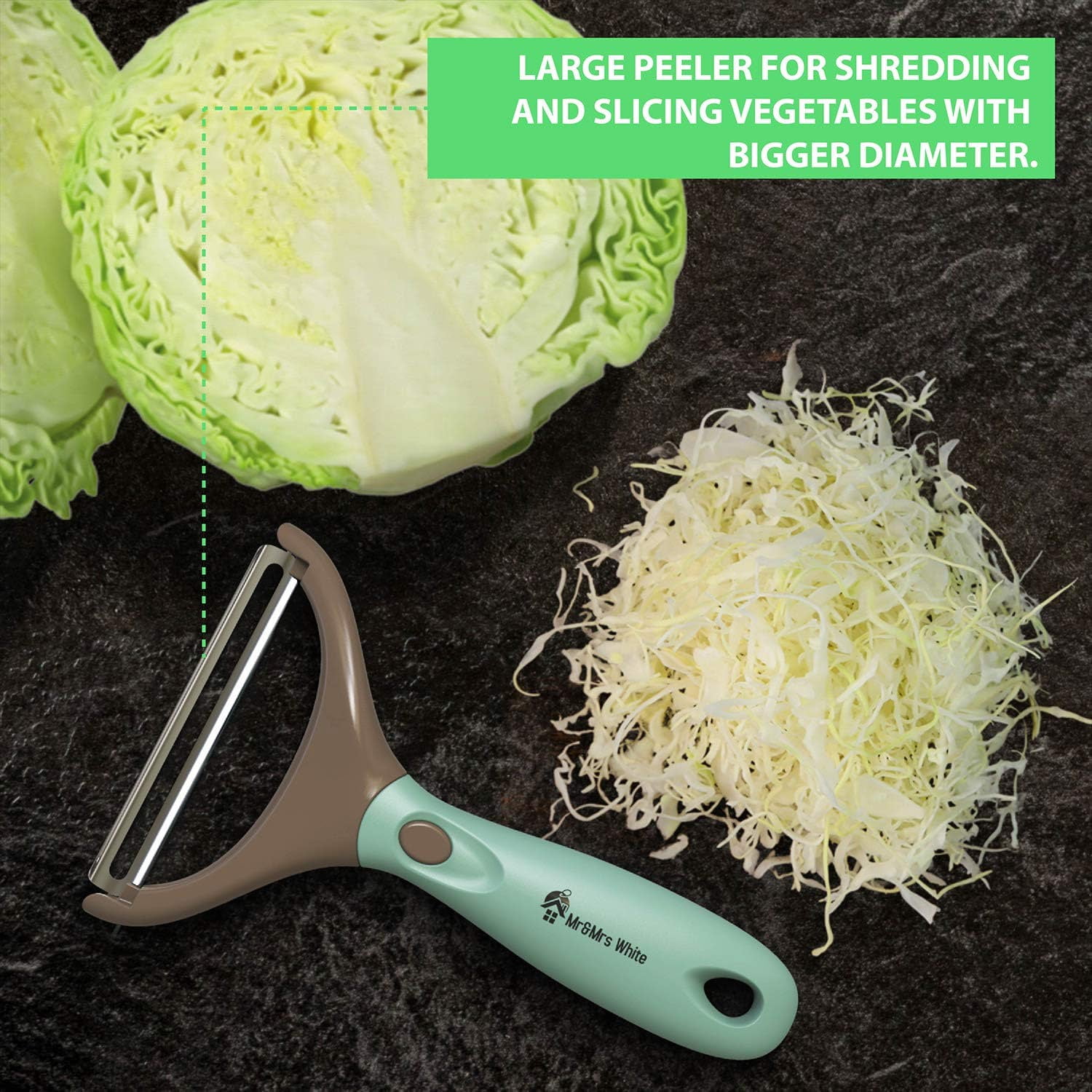 Typutomi 2PCS Vegetable Peeler Slicer, Multifunctional 3 in 1