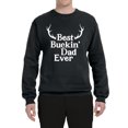 thumbnail image 2 of Wild Bobby, Best Buckin Dad Ever Funny Hunting, Father's Day, Unisex Crewneck Graphic Sweatshirt, Black, Small, 2 of 3