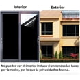 thumbnail image 3 of 90X600CM Pelicula Privacidad Ventanas, Pelicula Privacidad Ventanas Película de Vidrio,Adherente Estático, Vinil para Ventana Protección UV para Hogar Cocina Oficina(Negro), 3 of 4