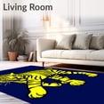 thumbnail image 2 of ODIKA 6'x9' Machine Washable Non-Slip Area Rug, Exotic Predator Hunting Adventure Cover High Traffic Rug with Pad, Yellow, 683443, 2 of 8