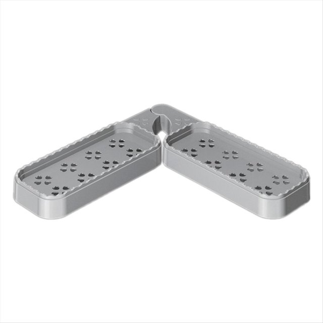 Estante Giratorio para Baño, Lavabo de Pared, Estante de Almacenamiento de Pared para Cocina, Accesorios de Baño, Organizador de WC, Gris