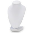 thumbnail image 2 of Bust Necklace Stand - Velvet - White - 6 inches, 2 of 3