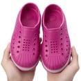 thumbnail image 6 of Toddler Little Kid Girls Boys LED Rubber Toe Slip On Quick Dry Lightweight Water Sandal Sneaker RoseRed 1 Little Kid, 6 of 7