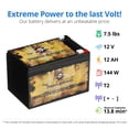 thumbnail image 3 of Pirate Battery 12V (12 Volts) 12Ah 144w Sealed Lead Acid (SLA) Battery - T2 Terminals By Pirate Battery, 3 of 5