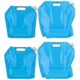 thumbnail image 1 of 4 unidades de contenedor de agua plegable portátil plegable contenedor de agua potable compatible con agua deportes al aire libre camping botella de agua Afortunado Sencillez, 1 of 5