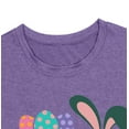 thumbnail image 5 of LAZYCHILD Womens Happy Easter Shirts Funny Rabbit Bunny Easter Egg Short Sleeve Hunting Crew Holiday Tee Tops, 5 of 6