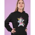 thumbnail image 2 of Unicorn Dabbing    Hoodie Women -Image by Shutterstock, Female Small, 2 of 4