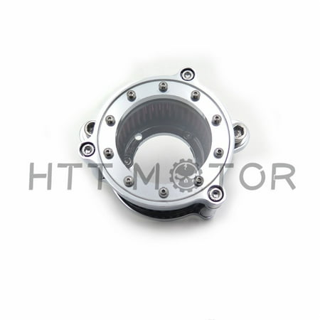 HTT-MOTOR Chrome Air Cleaner Intake Filter System Kit Fit Harley Sportster XL 883 1200