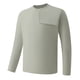 thumbnail image 1 of pstuiky hombres de manga larga, Camisa deportiva de manga larga con cuello redondo, transpirable, de secado rápido y color sólido para hombre Tops casuales para hombres xl, 1 of 7