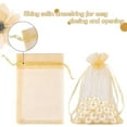 thumbnail image 2 of Wiomeask 100 Pack 4x6 Inch Yellow Mesh Drawstring Gift Bags for Jewelry, Candy, Wedding Favors, Christmas, 2 of 7