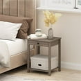 thumbnail image 5 of Pemberly Row Contemporary Side Table with Drawer in Rustic Oak, 5 of 6