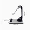 thumbnail image 2 of Cell Phones Stand Desk Foldable Desktop Phone Holder Cradle Dock Aluminum Alloy Suitable for Smartphone Tablet 2 Color, 2 of 6