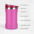 thumbnail image 5 of Ozark Trail 16oz Ceramic Lined Stainless Steel Can Tumbler with 2-in-1 Lid,Pink, 5 of 16